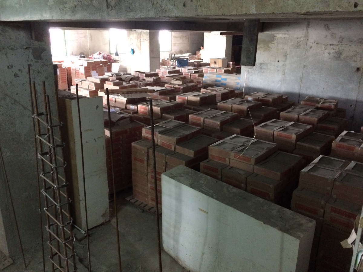 Floor tiles everywhere