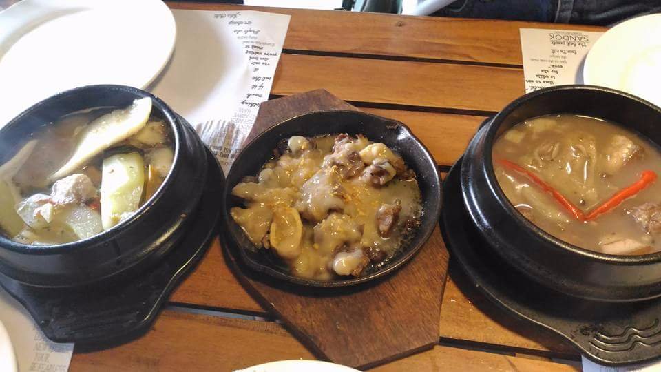 Our lunch in pots