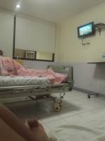 Working while. at the hospital