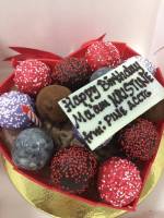Choco moist cake and batchoy