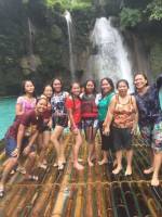 At Kawasan Falls with the Family. 
