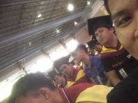 Selfie before graduating, graduation, friends, classmates