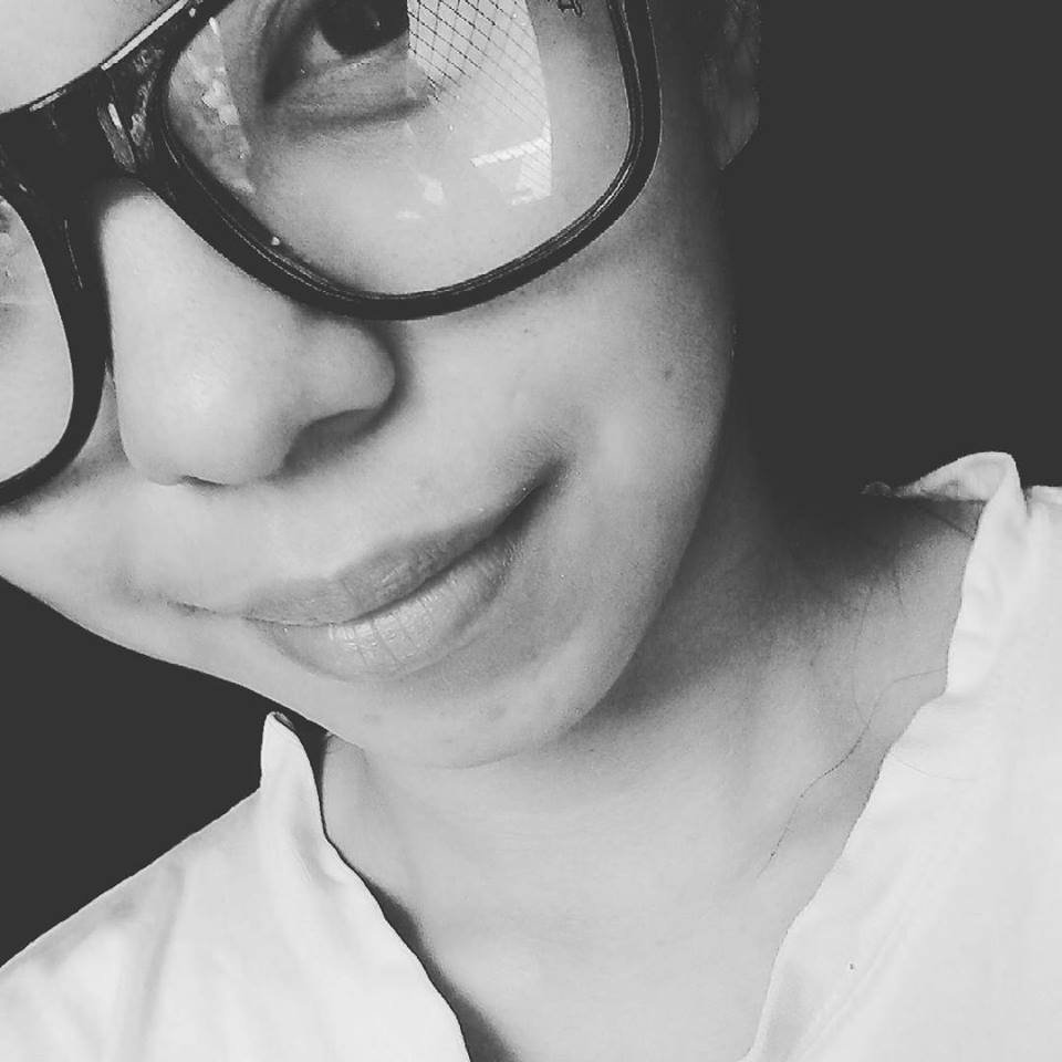 black and white