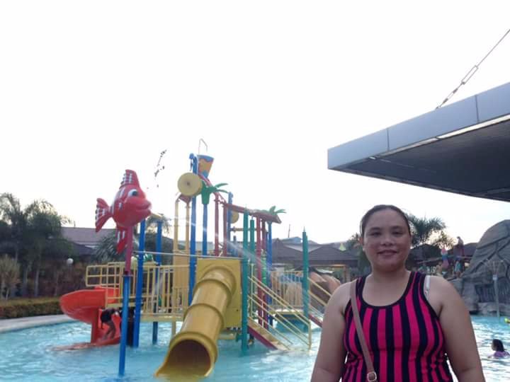 Momsy with the kiddy slide