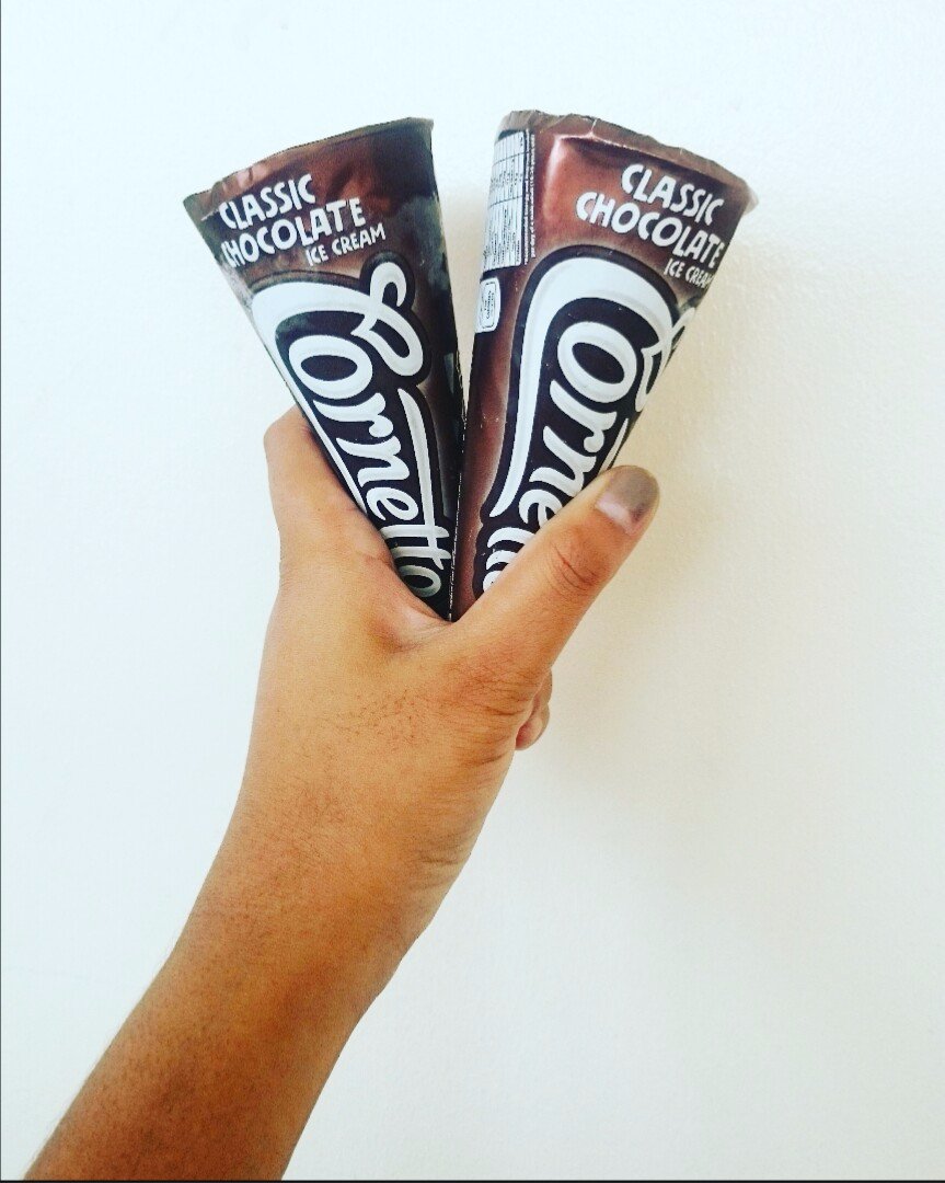cornetto, ice cream, chocolate