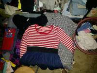 Dress, thrift, clothes, stripes