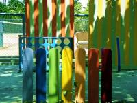 colorful, fence
