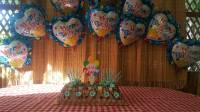 cupcake, ballooms, birthday