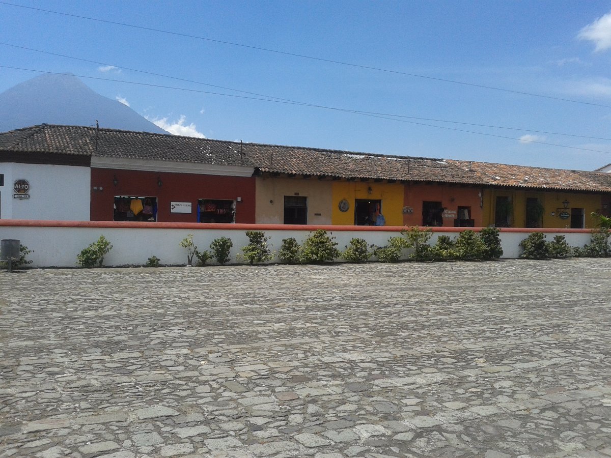 Row of colourful houses