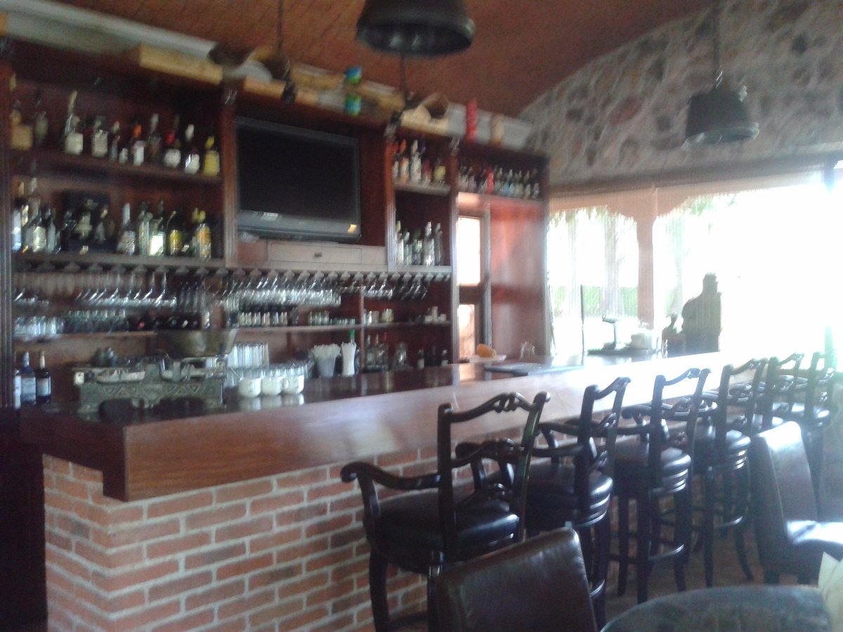 The hotel bar at Finca Filadelfia