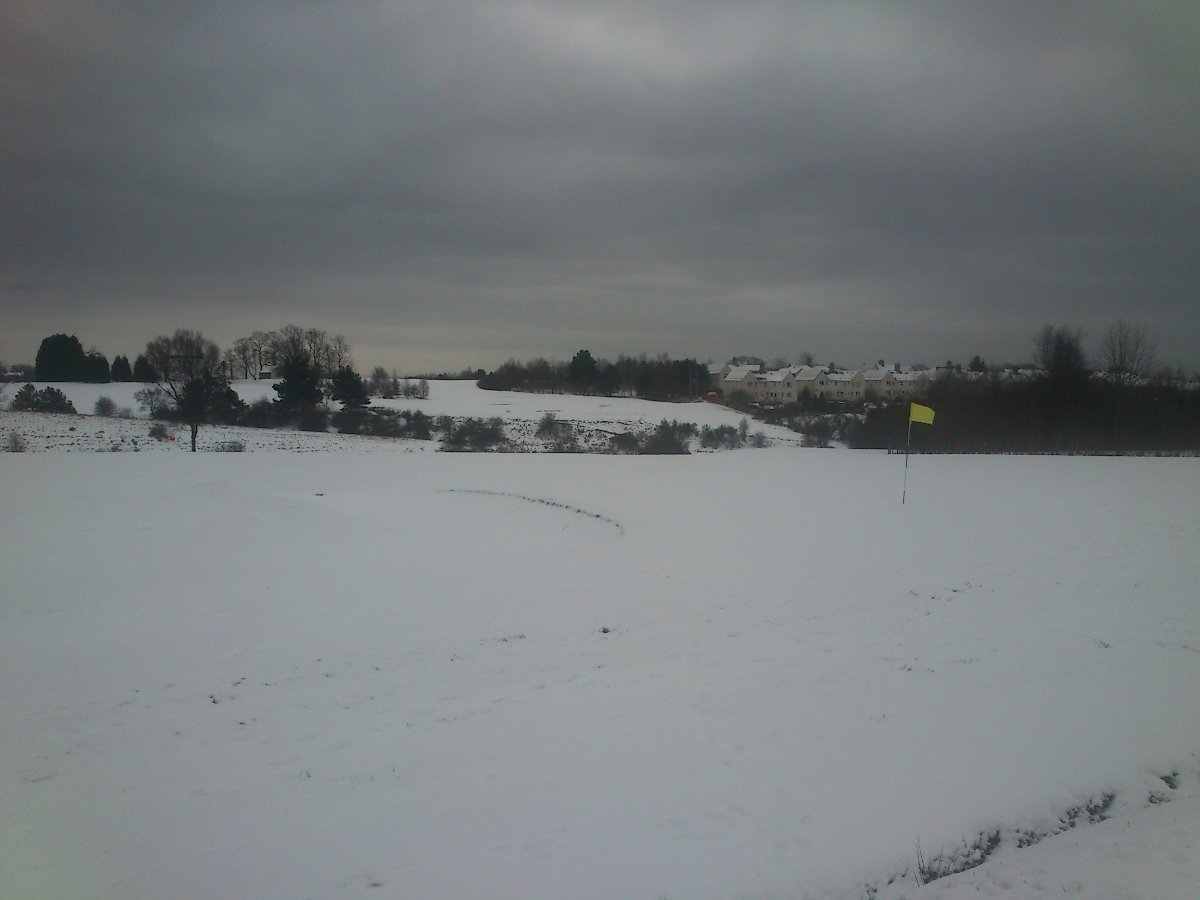 across the golf course