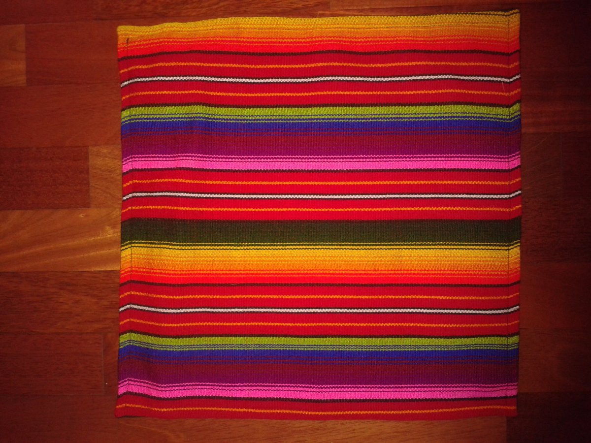 colourful cushion cover from guatemala