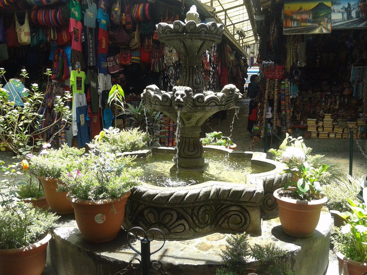 courtyard fountain