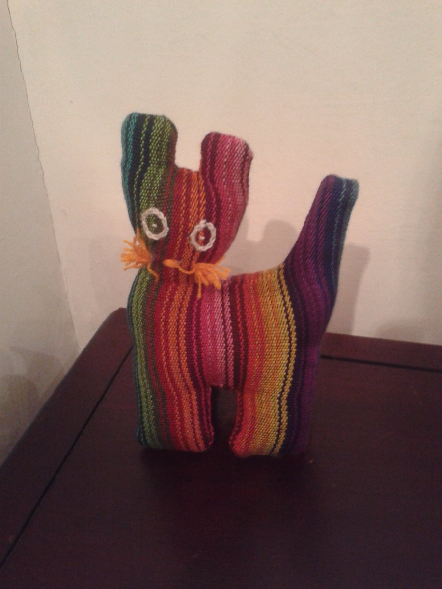 handmade cat from guatemala