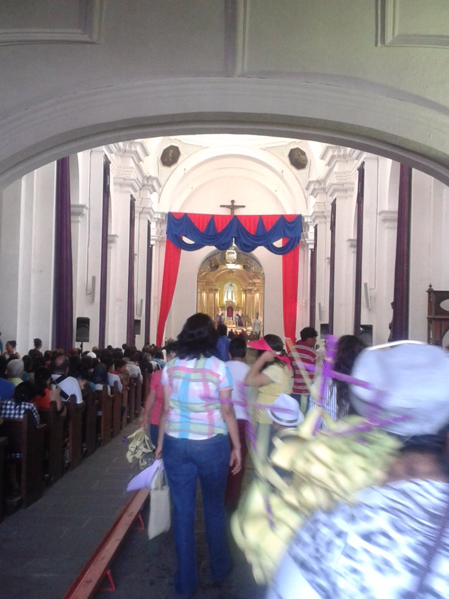inside church