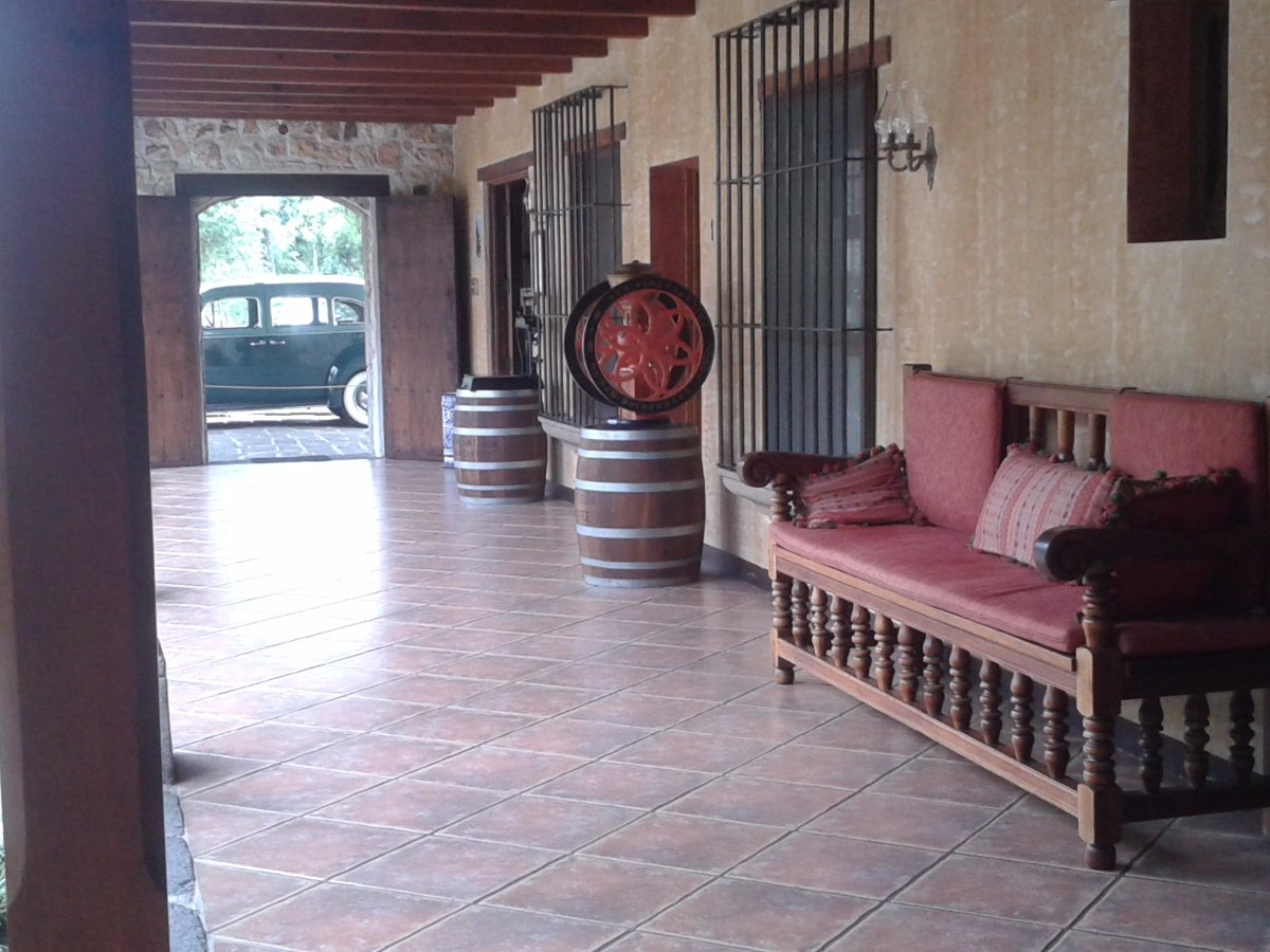 looking towards the hotel reception, finca filadelfia, guatemala
