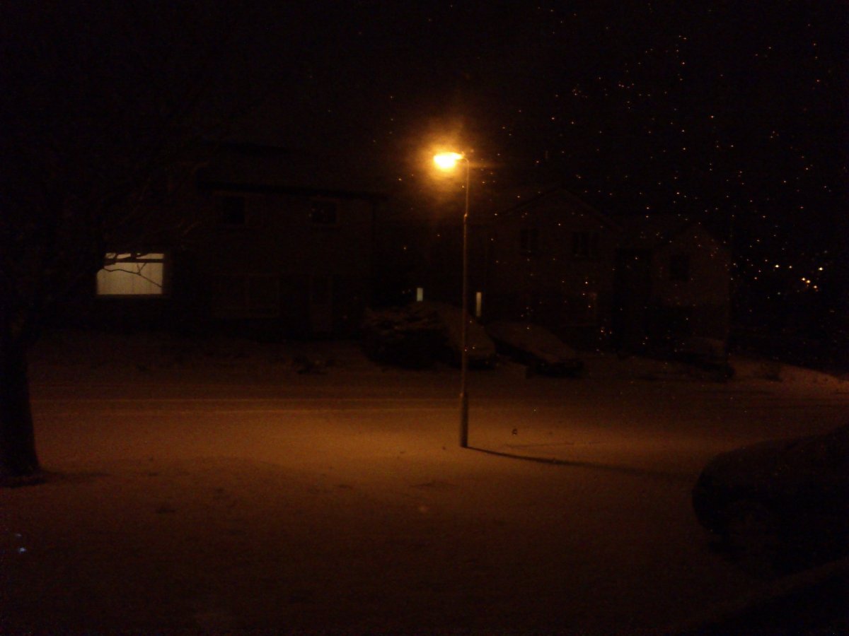 snowy night