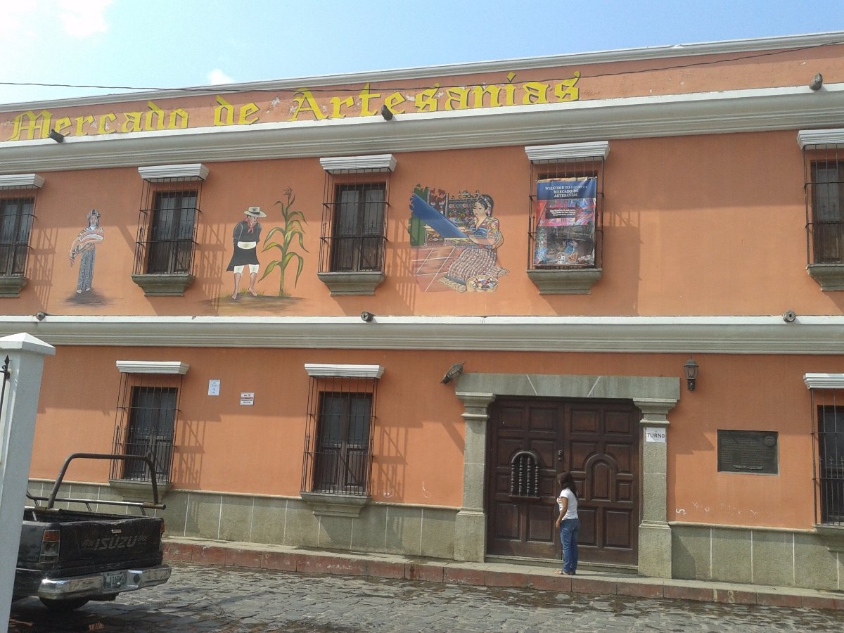 the textile market, guatemala