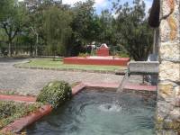 Water feature at Finca Filadelfia