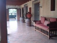 looking towards the hotel reception, finca filadelfia, guatemala