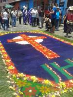 making an alfombra