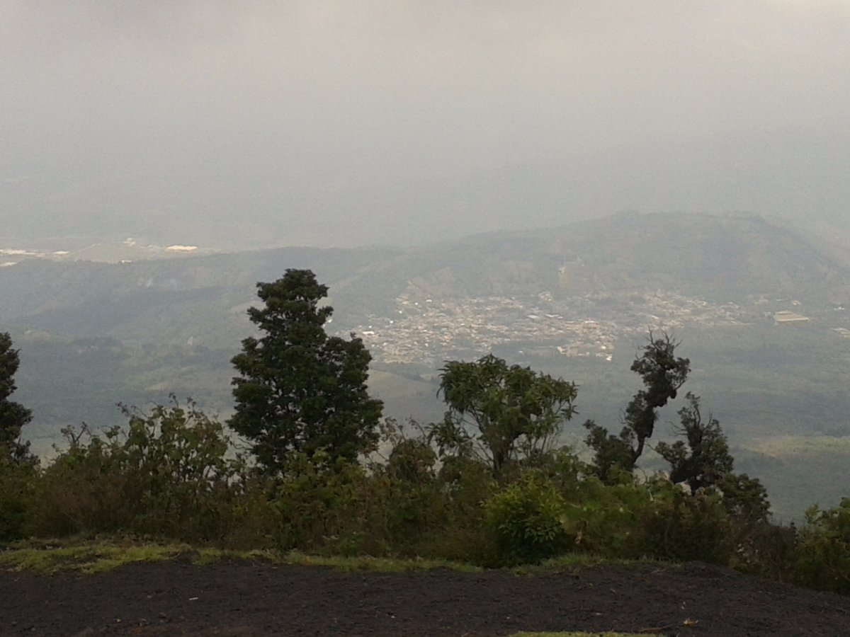 view from the top, pacaya volcano
