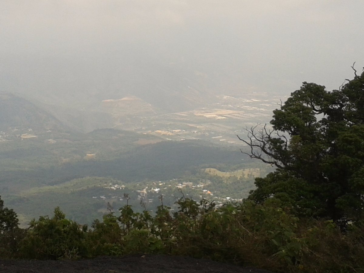 view from the top, pacaya volcano