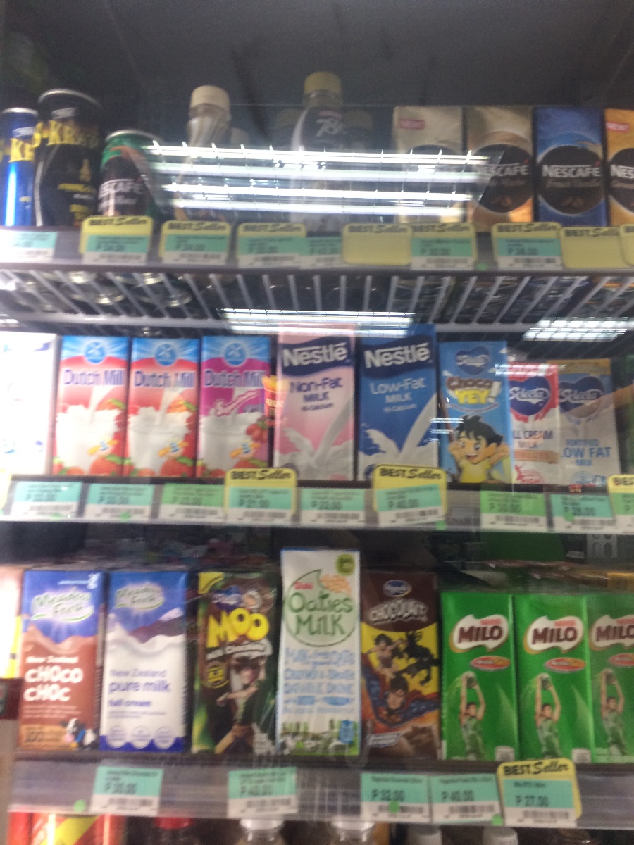 Milk, chocolate drinks