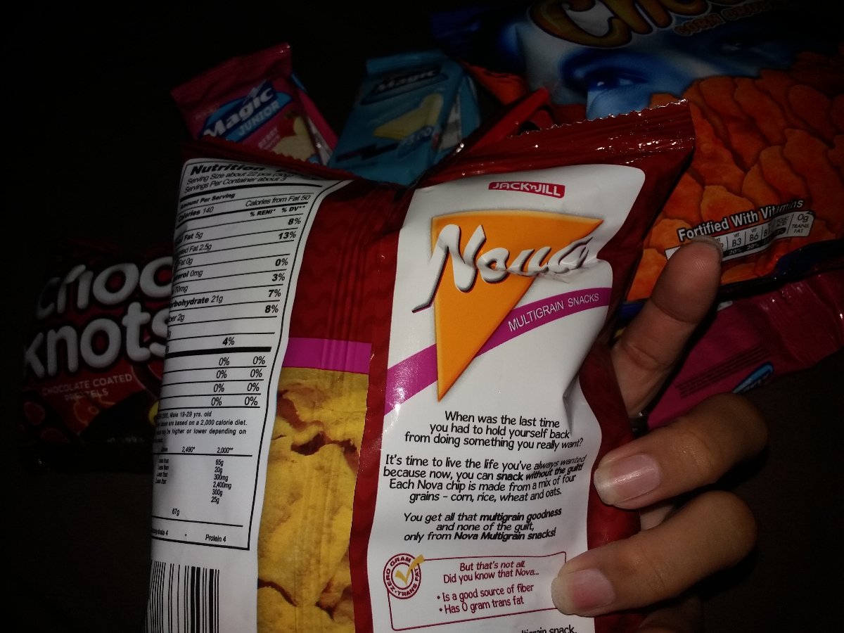 My fave foods Nova, cheezy, choco knots, magic creams, condensada flavor and butter berry flavor