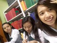 With classmates at basak