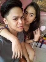 At house, with babe, twofie, wacky faces and all