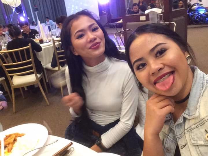 With bestie