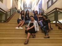 Stairway pose