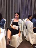 At the chair