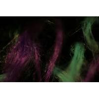Touch of Neon, macro photo of coloured fibres