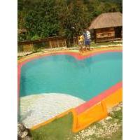 Heart shaped swimming pool, Coal Mountain Resort, Argao, Cebu, Philippines