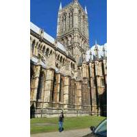 Lovely day, sunny day, Lincoln Cathedral, Lincoln, England, UK